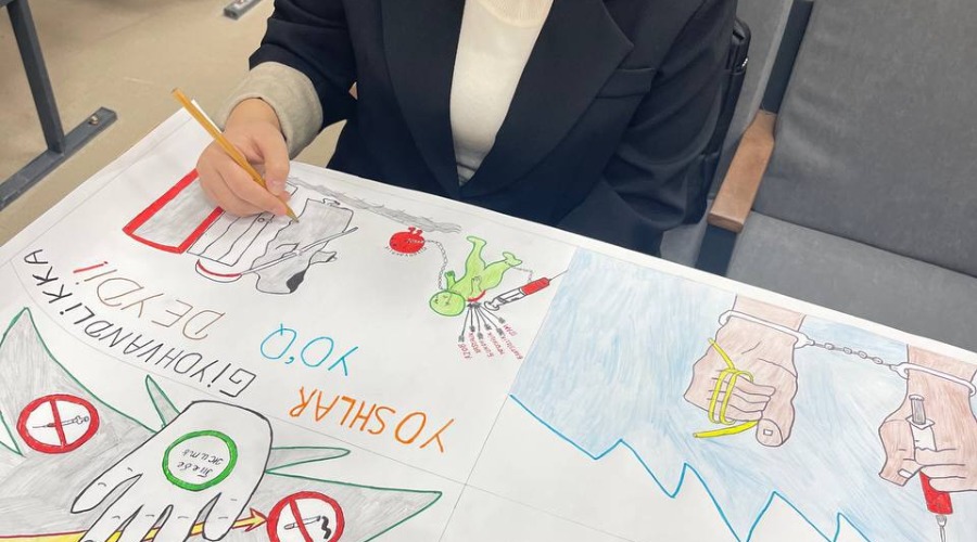 “Biz giyohvandlikka qarshimiz” mavzusida ijodiy tanlov