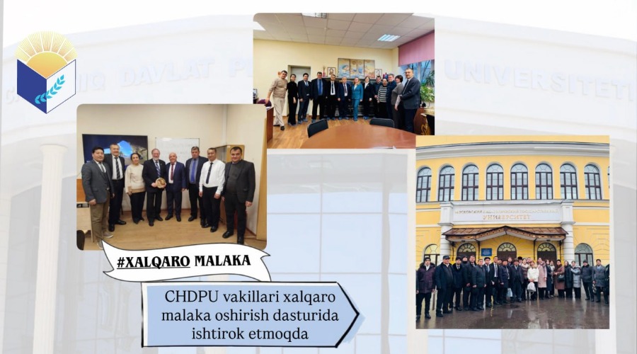 CHDPU vakillari ilk marotaba raqamli tabiiy fanlar sohasida xalqaro stajirovka o‘tadi