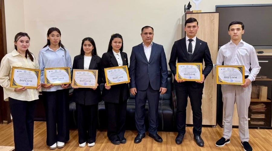 ILMIY ISHLAR VA INNOVATSIYALAR BO‘YICHA PROREKTOR ILMIY TANLOV G'OLIBLARI BILAN UCHRASHDI