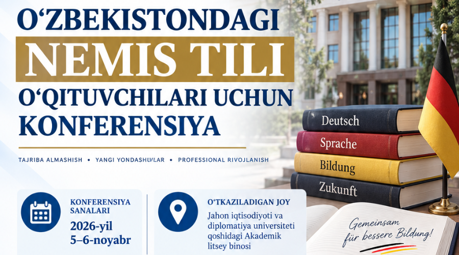 O‘zbekistondagi nemis tili o‘qituvchilari uchun konferensiya