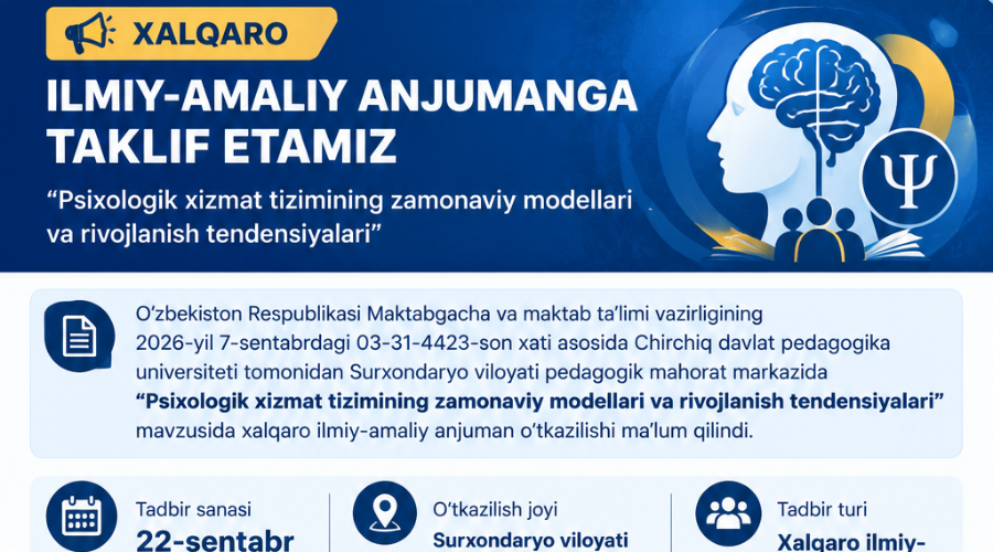 “Psixologik xizmat tizimining zamonaviy modellari va rivojlanish tendensiyalari”