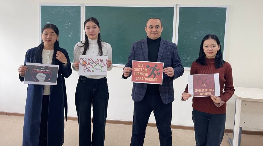 “Giyohvandlikka yo`q deymiz!” shiori ostida katta ma’rifiy chellenj o‘tkazildi.