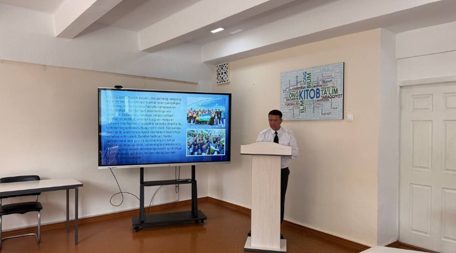 Farg'ona davlat universiteti tadqiqotchisi Pulatov Baxodir Abduraupovichning 09.00.04 – ijtimoiy falsafa ixtisosligi bo'yicha falsafa doktori (PhD) dissertatsiyasi yetakchi tashkilot sifatida muhokama qilindi.