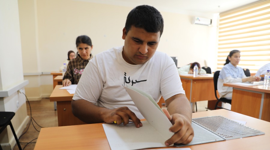CHDPUda ko‘zi ojiz abituriyentlar uchun kirish imtihoni o‘tkazildi