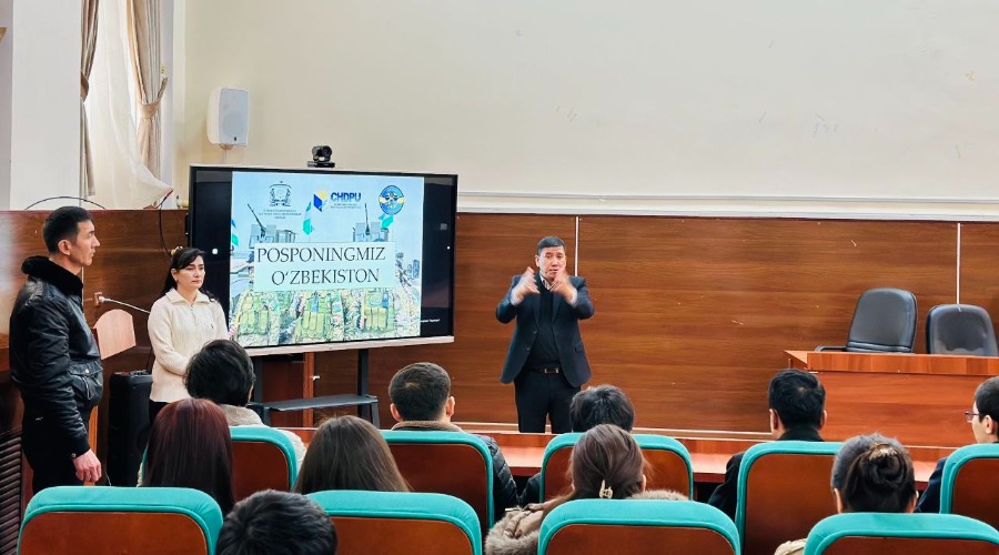 Chirchiq davlat pedagogika universitetida Posboningmiz O'zbekiston nomli davra suhbati bo'lib o'tdi.