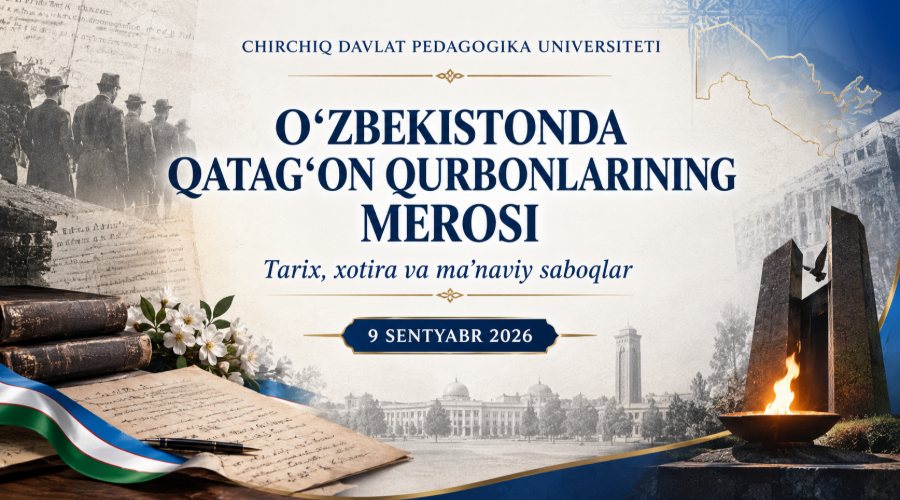 "O‘zbekistonda qatag‘on qurbonlarining merosi: tarix, xotira va ma’naviy saboqlar" mavzusidagi respublika ilmiy-amaliy anjumani