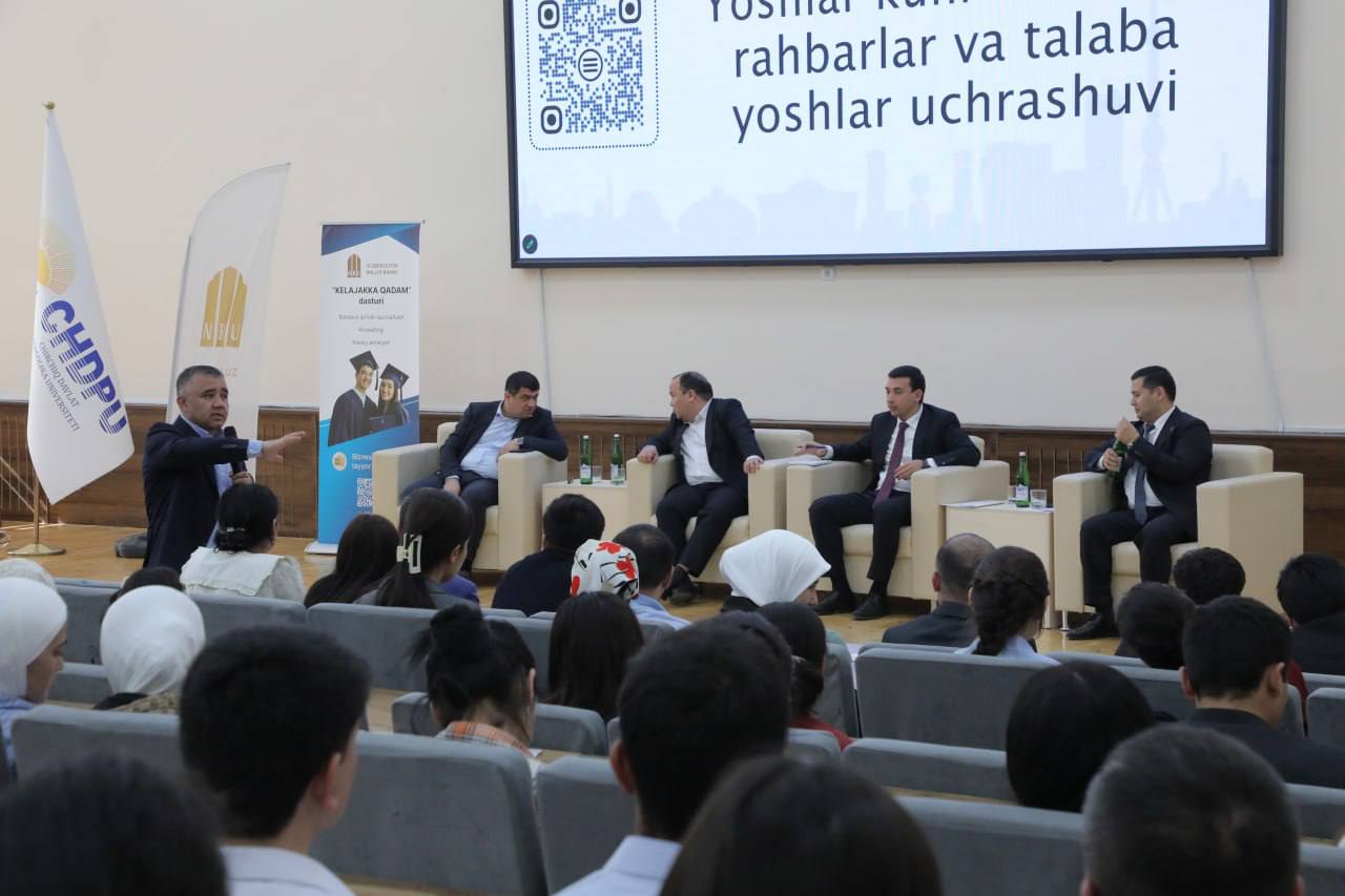 Chirchiq davlat pedagogika universitetida «Kelajakka qadam» dasturi doirasida uchrashuv bo‘lib o‘tdi Gallery Image