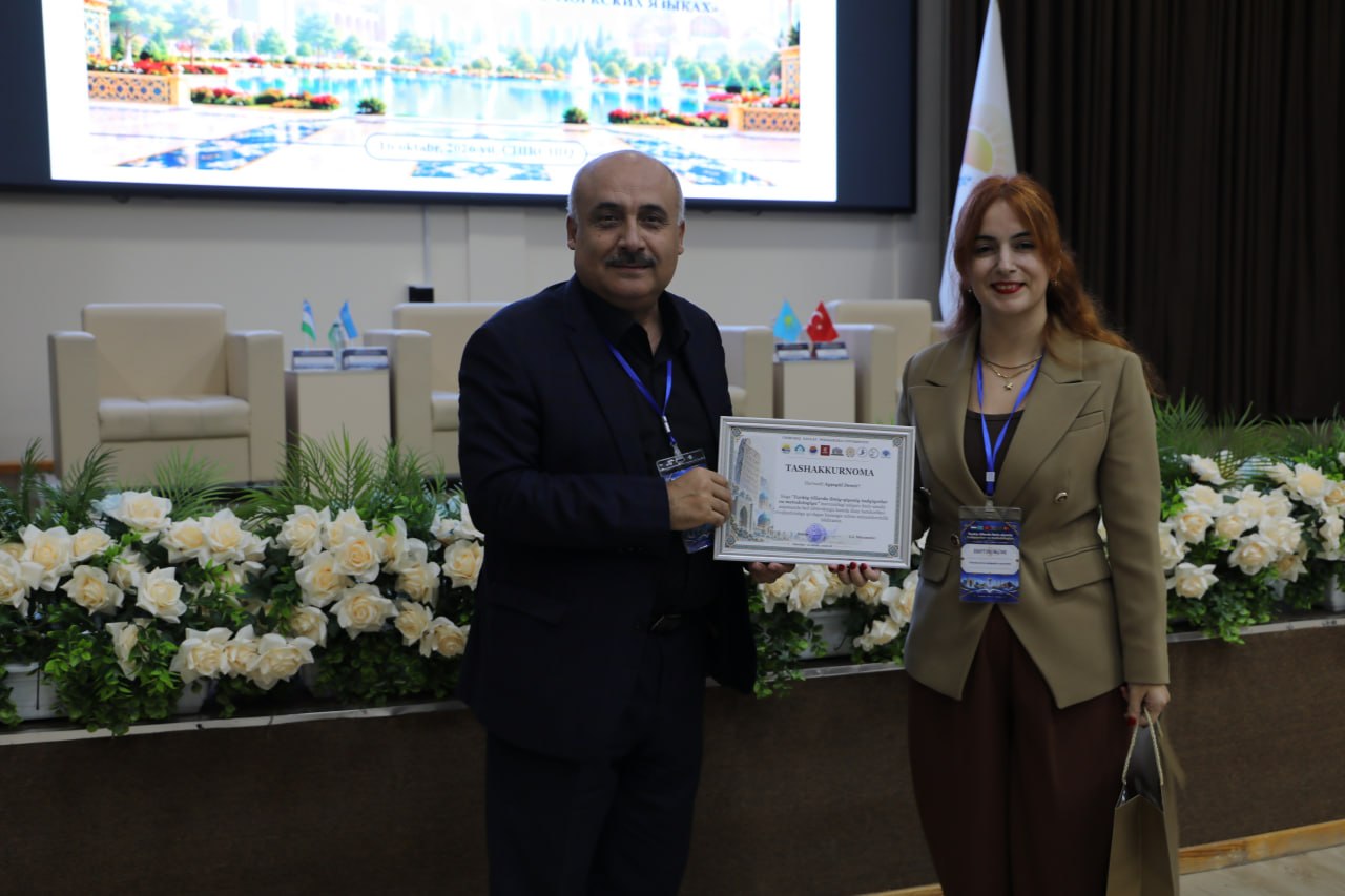 “Turkiy tillarda ilmiy-qiyosiy tadqiqotlar va metodologiya” mavzusida xalqaro ilmiy-amaliy konferensiya bo‘lib o‘tdi Gallery Image