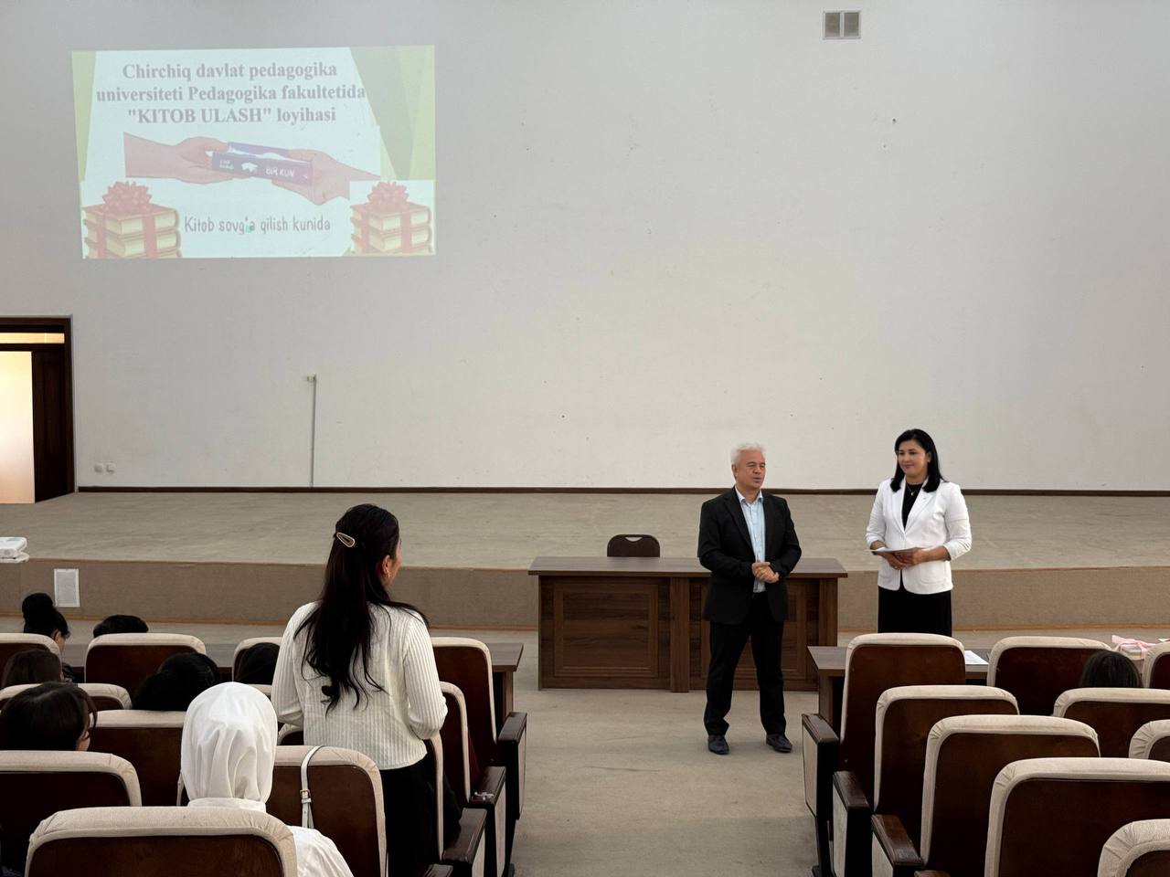 Chirchiq davlat pedagogika universiteti Pedagogika fakultetida “KITOB ULASH” nomli maʼnaviy-maʼrifiy tadbir bo‘lib o‘tdi. Gallery Image