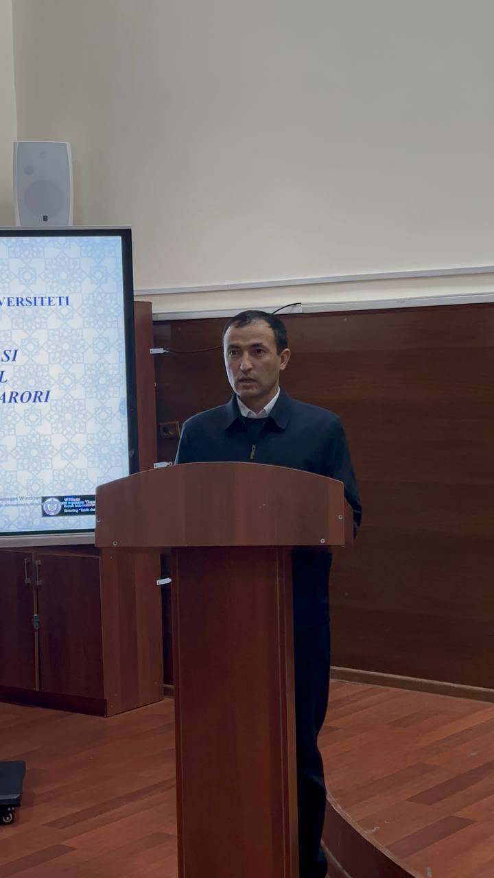 “O‘zbekiston Respublikasi Adliya vazirligi to‘g‘risidagi nizom” ga bag‘ishlangan uchrashuv o‘tkazildi. Gallery Image