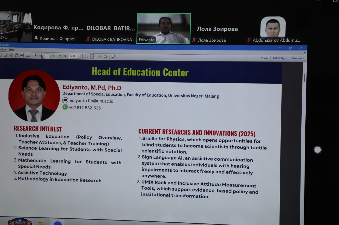 Inklyuziv ta'lim uchun strategik maqsadlar: muloqot, tajriba va natijalar tahlili Gallery Image