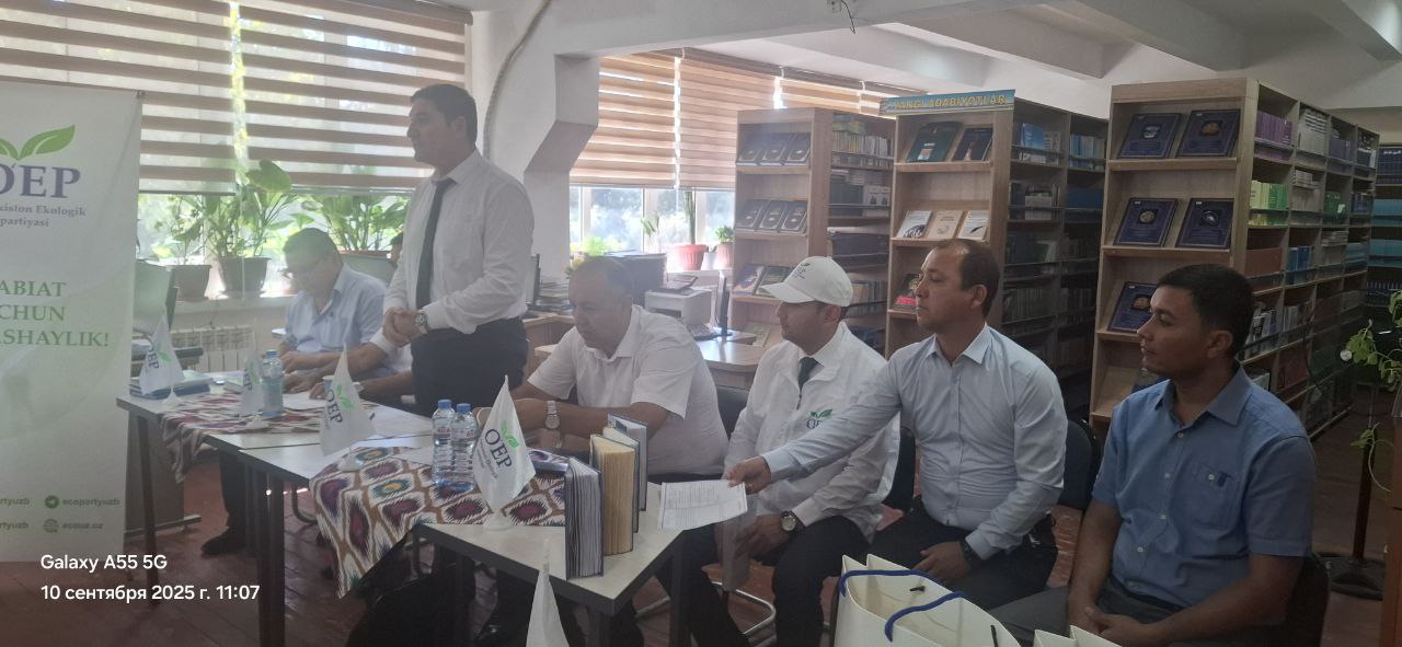 Chirchiq davlat pedagogika universitetida "Ekologik madaniyat - bugun va kelajak" mavzusida davra suhbati bo'lib o'tdi. Gallery Image