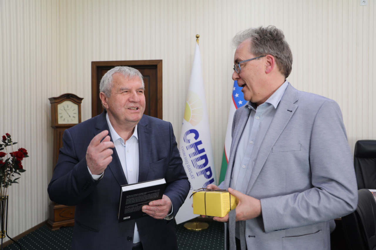 Rektor va Germaniyaning Laybnits- Nemis tili ilmiy-tadqiqot instituti (IDS) professorlari o‘rtasida uchrashuv bo‘lib o‘tdi Gallery Image