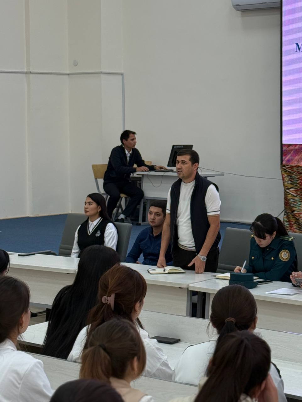 CHDPU Maktabgacha va Boshlang‘ich ta’lim fakultetida suhbat bo‘lib o‘tdi Gallery Image