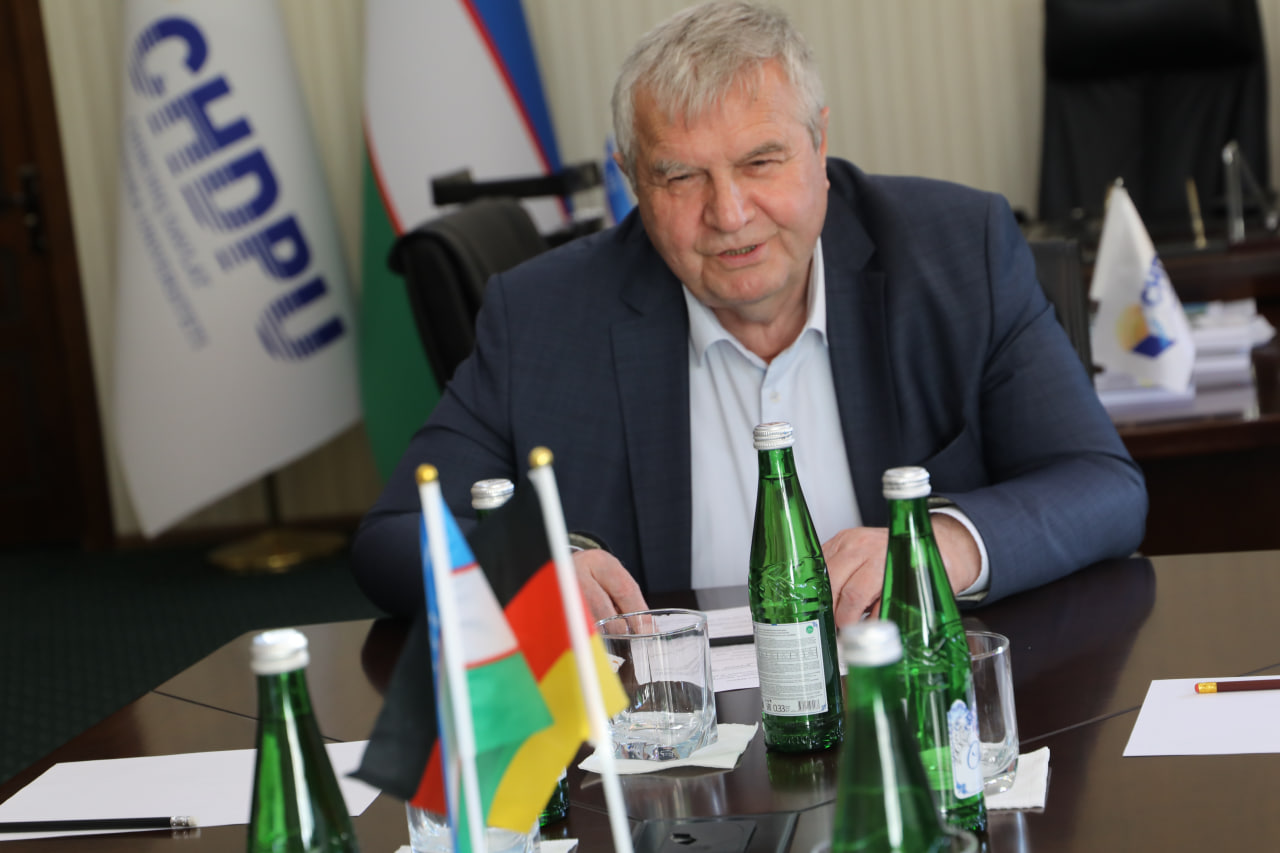 Rektor va Germaniyaning Laybnits- Nemis tili ilmiy-tadqiqot instituti (IDS) professorlari o‘rtasida uchrashuv bo‘lib o‘tdi Gallery Image