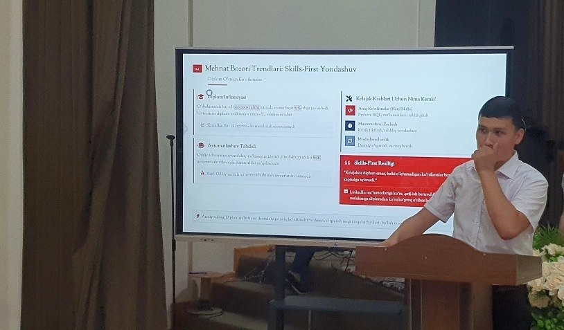 A seminar-training session on the “Mirzo Ulugbek Vorislari” Data Science training course was organized. Gallery Image